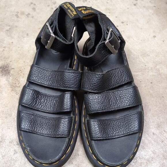 Dr. Martens Clarissa II Quad Sandals Women's Size 7 Black Strappy Chunky Goth - Picture 3 of 6